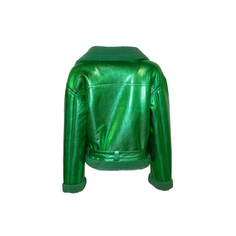 Otto Metallic Green Bikerjacket | AMY LYNN | Wolf & Badger