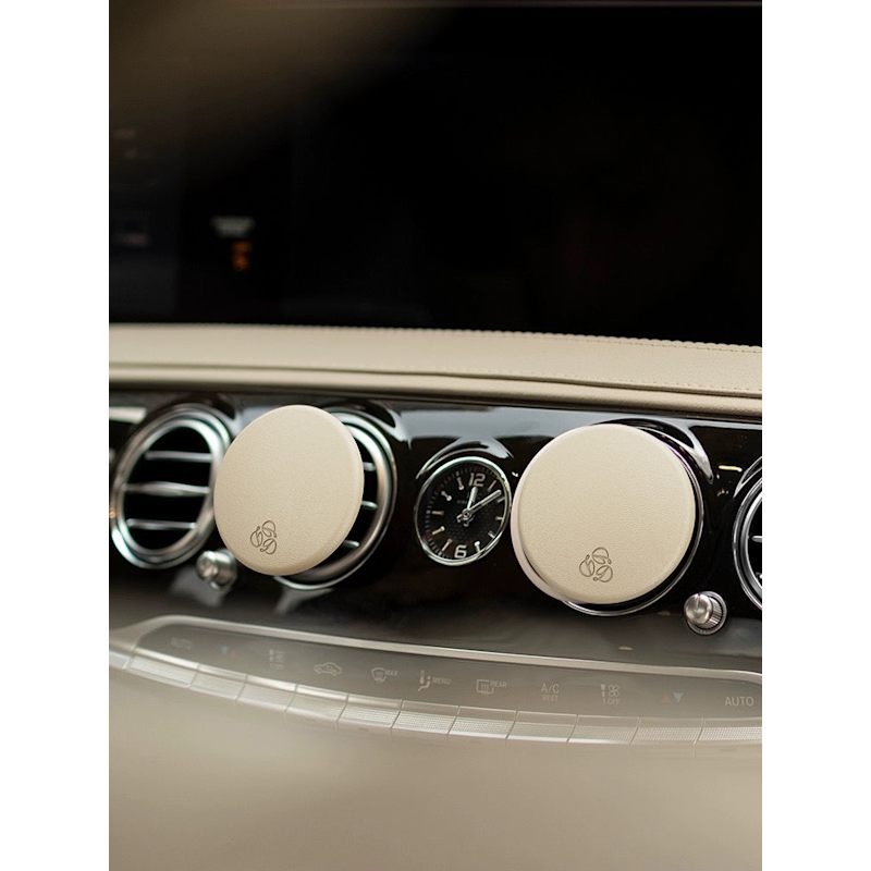 Thumbnail of Oud Cream Lambskin Car Diffuser & Insert image
