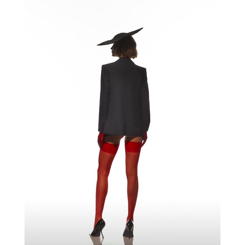 Thumbnail of Oversized Blazer Shoulder Jacket – Black image