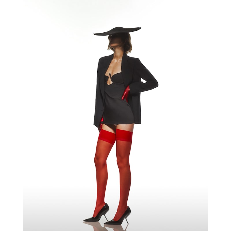 Thumbnail of Oversized Blazer Shoulder Jacket – Black image