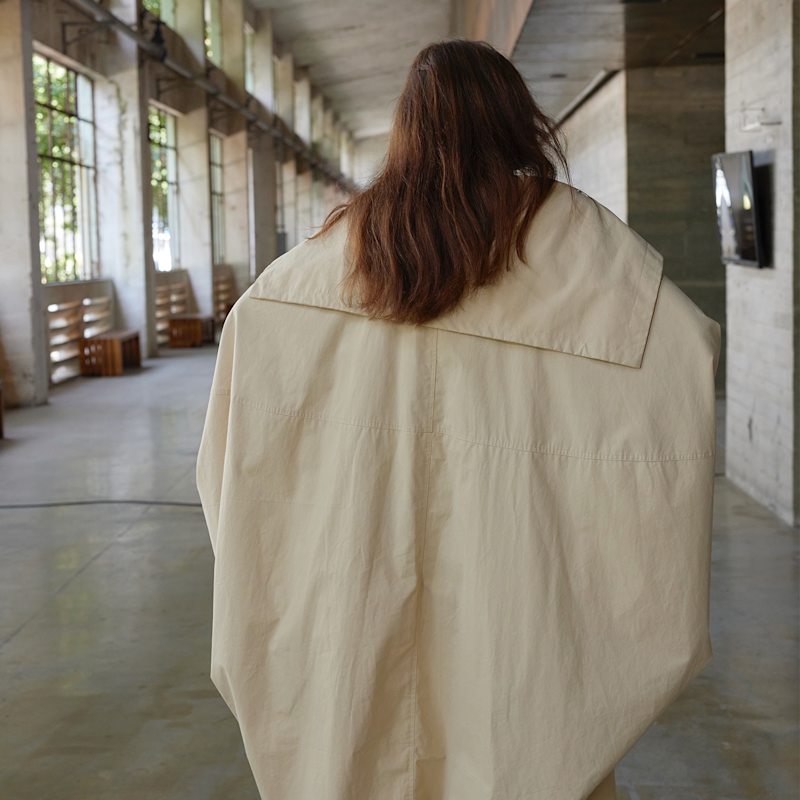 Wing Coat Oversized Cocoon-Shaped Trench Coat | Belsize25 | Wolf