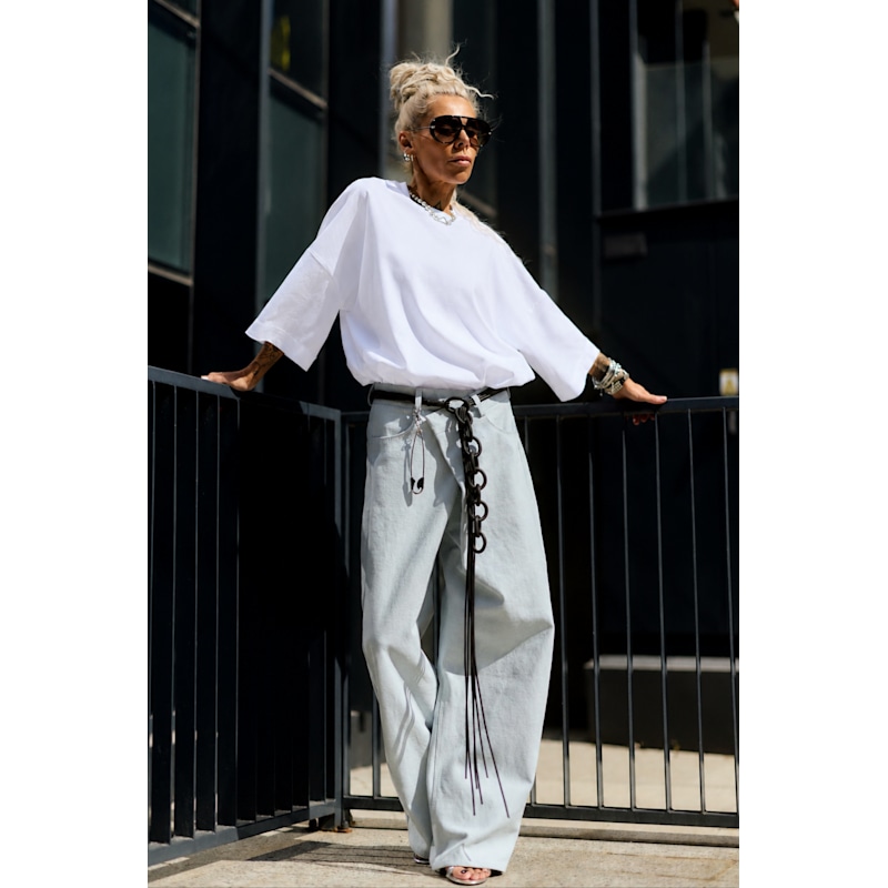 Thumbnail of Oversized Essential T-Shirt Set – Black & White One Size image