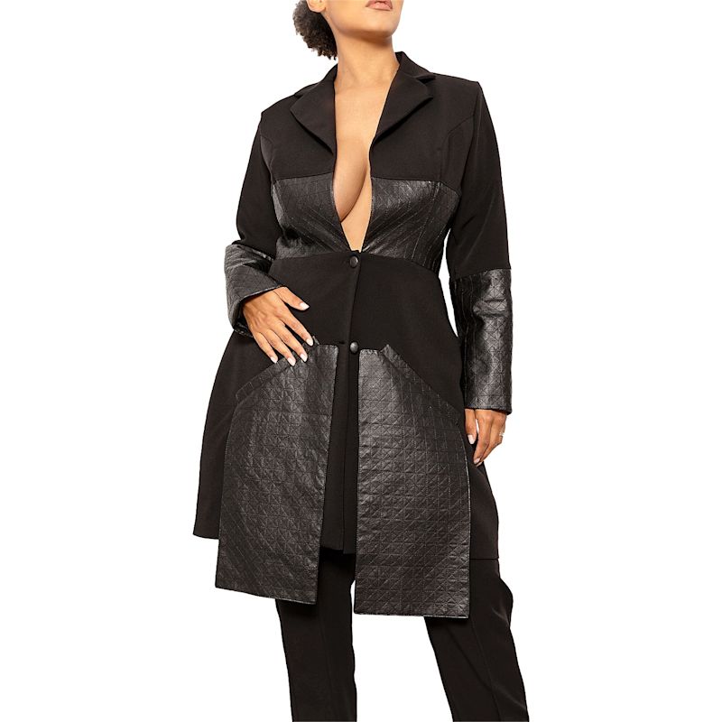 Thumbnail of Oversized Jacket With Embroidered Details image