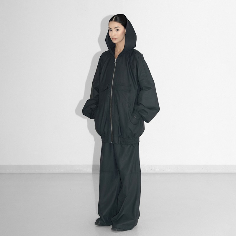 Thumbnail of Oversized Leather Jacket image
