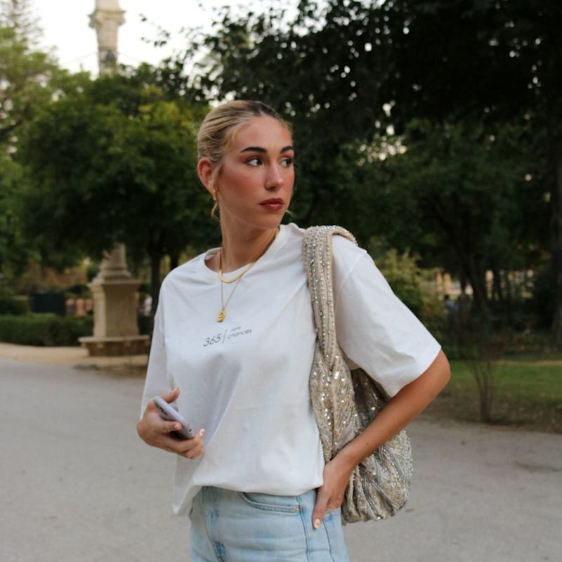 Thumbnail of Oversized Off-White Cotton T-Shirt image