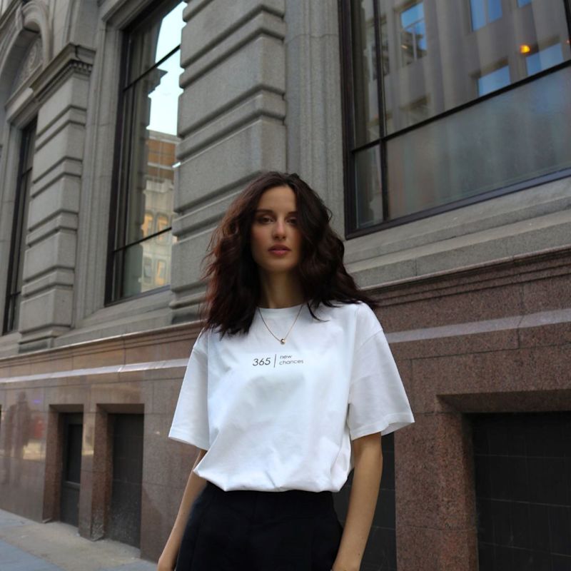 Thumbnail of Oversized Off-White Cotton T-Shirt image