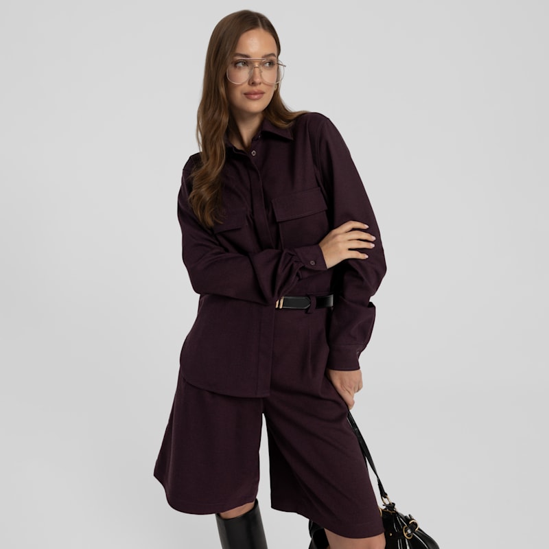 Thumbnail of Loose Bermuda Shorts Omaro Purple image
