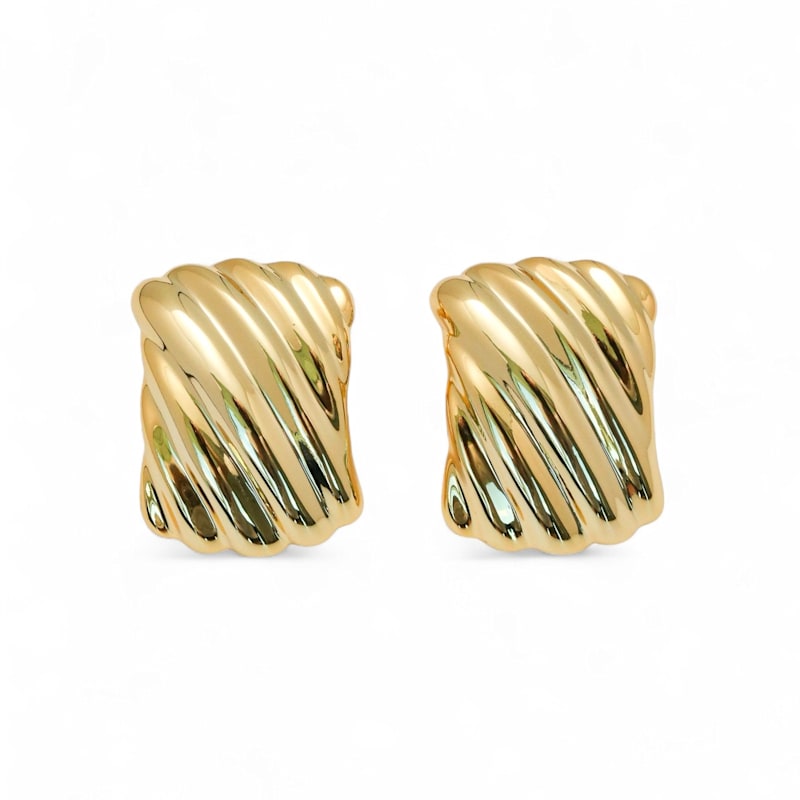 Thumbnail of Oversized Wave Stud Earrings image