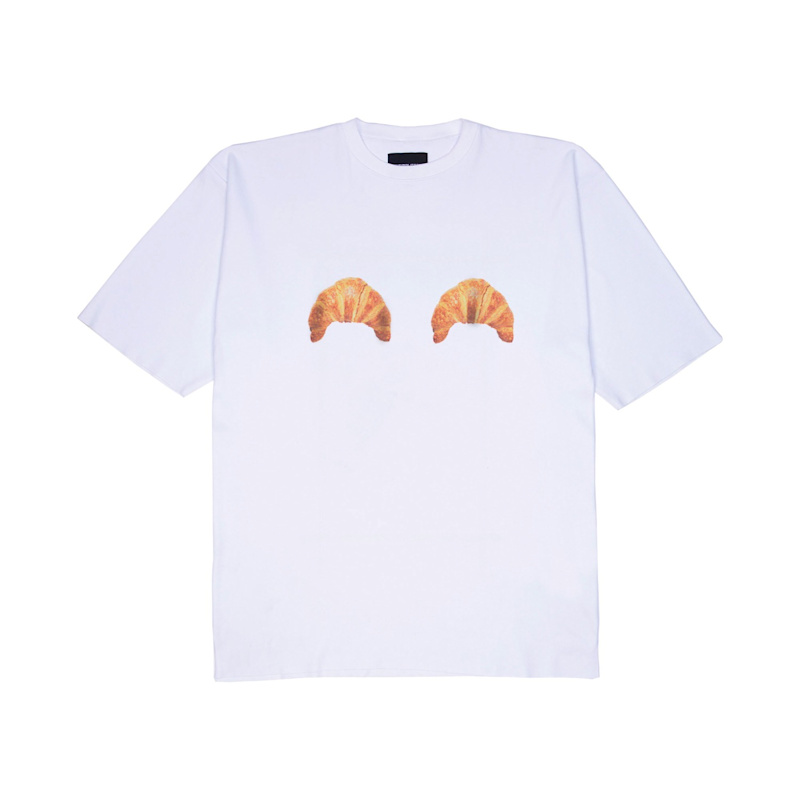 Thumbnail of Oversized White T-Shirt - Croissants W image