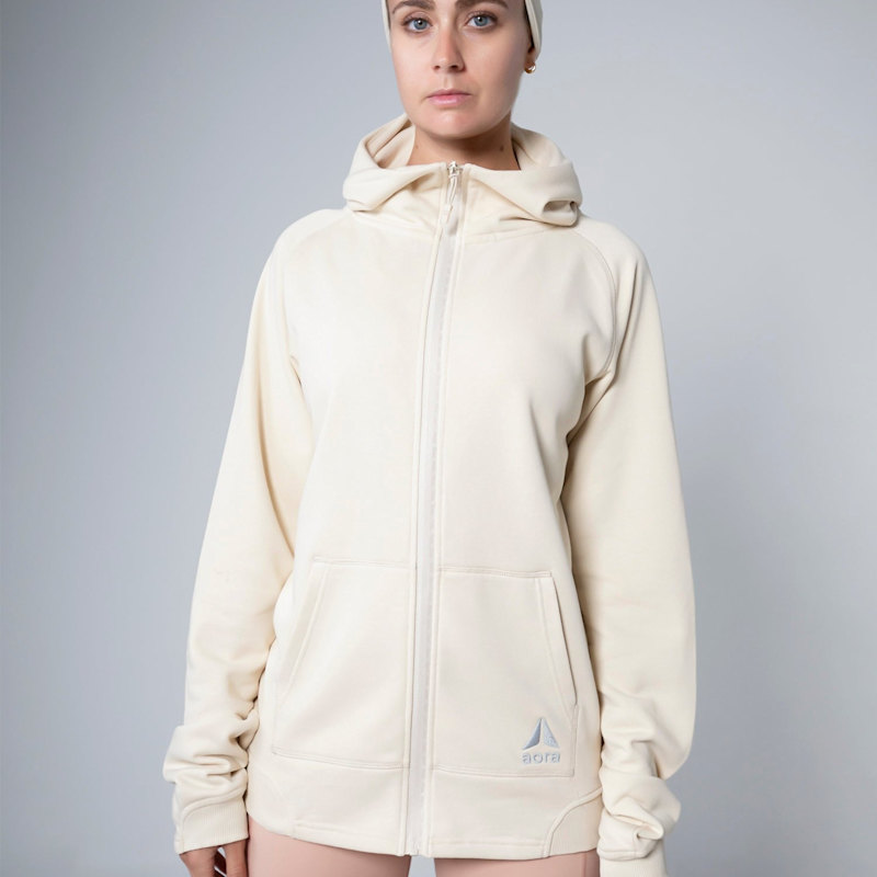 Thumbnail of Oversized Eco-Friendly Zipper Hoodie For Women – Grey Sustainable Cozy Sweatshirt With Relaxed Fit And Durable Fabric – Versatile Activewear And Casual Hoodie For Layering, Pre-Workout, Post-Workout, Athleisure, Travel, Gym, And Everyday Comfort image