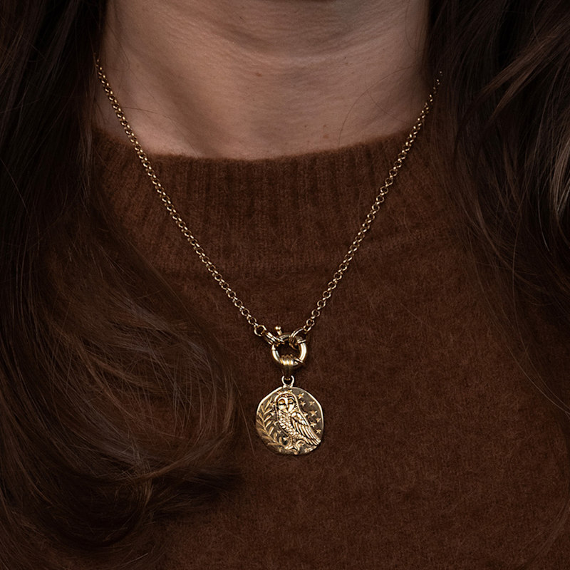 Thumbnail of Owl Charm Gold image