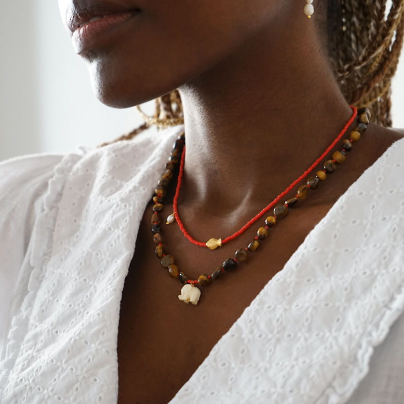 Thumbnail of Necklace Red Fish image