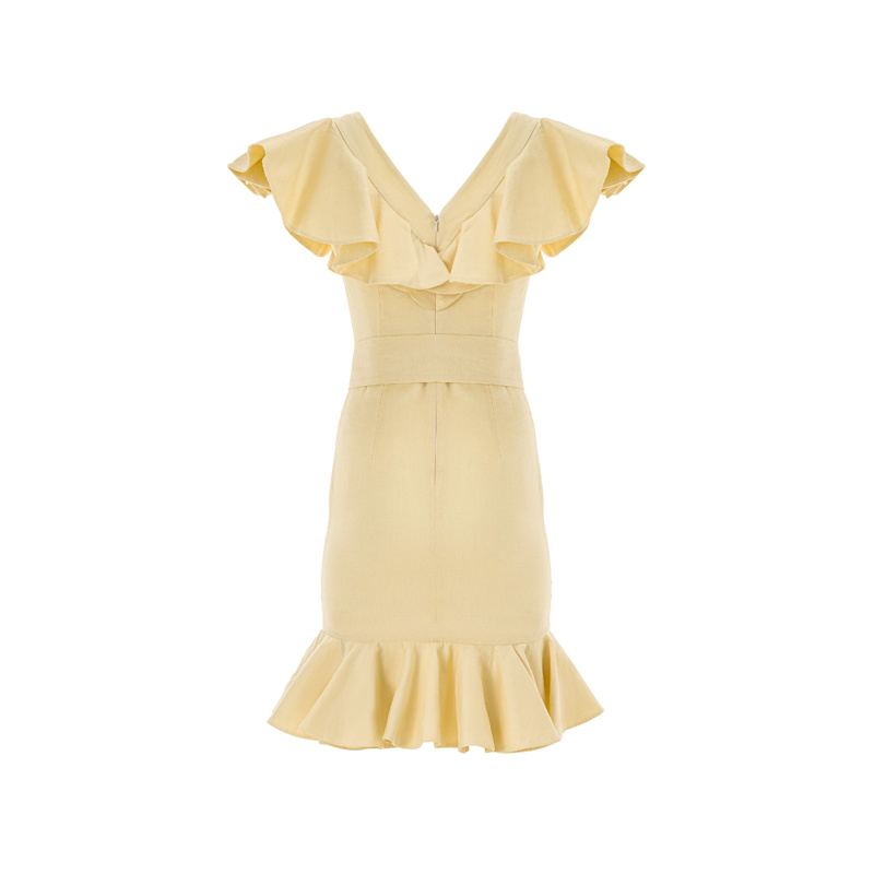 Thumbnail of Lemonade Ruffle Belted Dress image