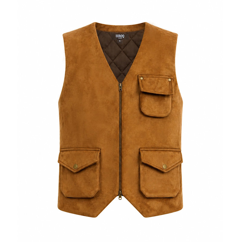 Thumbnail of Padded Suede Gilet image