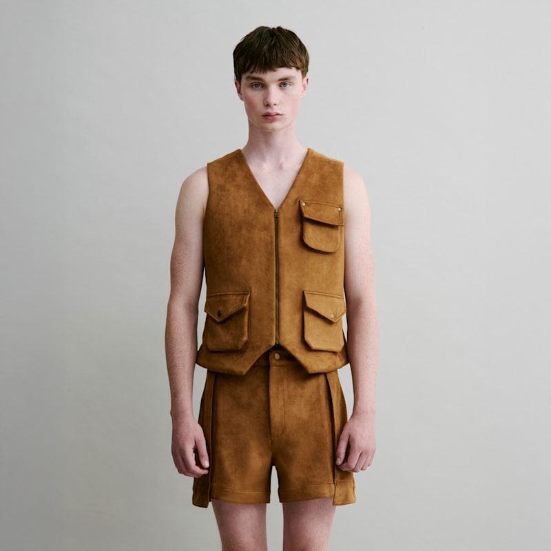 Thumbnail of Padded Suede Gilet image