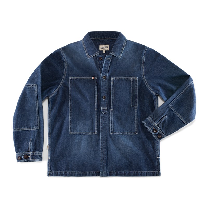 Painter Shirt Indigo | &SONS Trading Co | Wolf & Badger