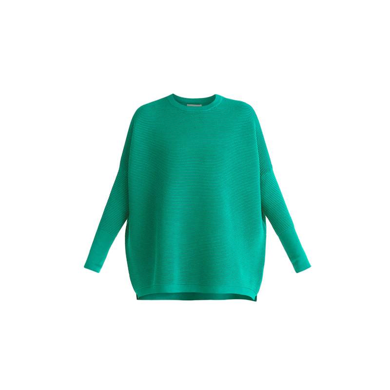 Thumbnail of Paisie Ribbed Jumper In Leaf Green image