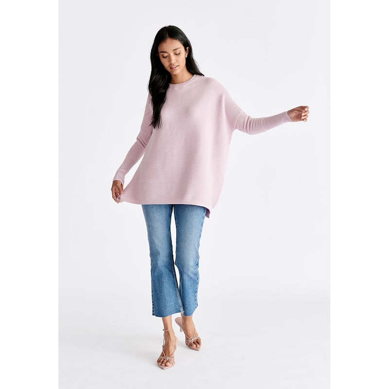 Thumbnail of Paisie Ribbed Jumper In Light Purple image