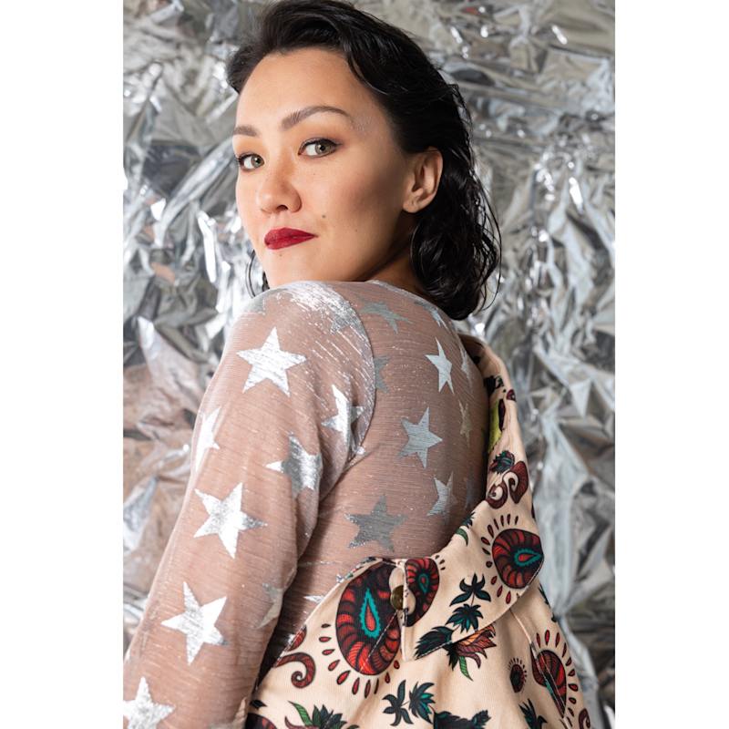 Unisex Paisley Print Denim Jacket W | Janara Jones | Wolf & Badger