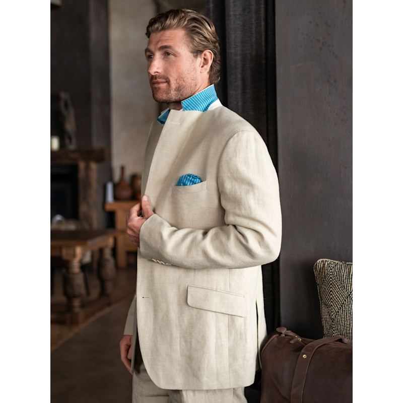Thumbnail of Pale Beige Linen Blazer image