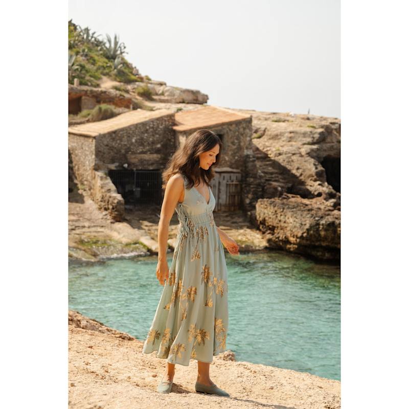 Thumbnail of Palms Of Gold Blue And Gold Sequin The Last Song Dress image