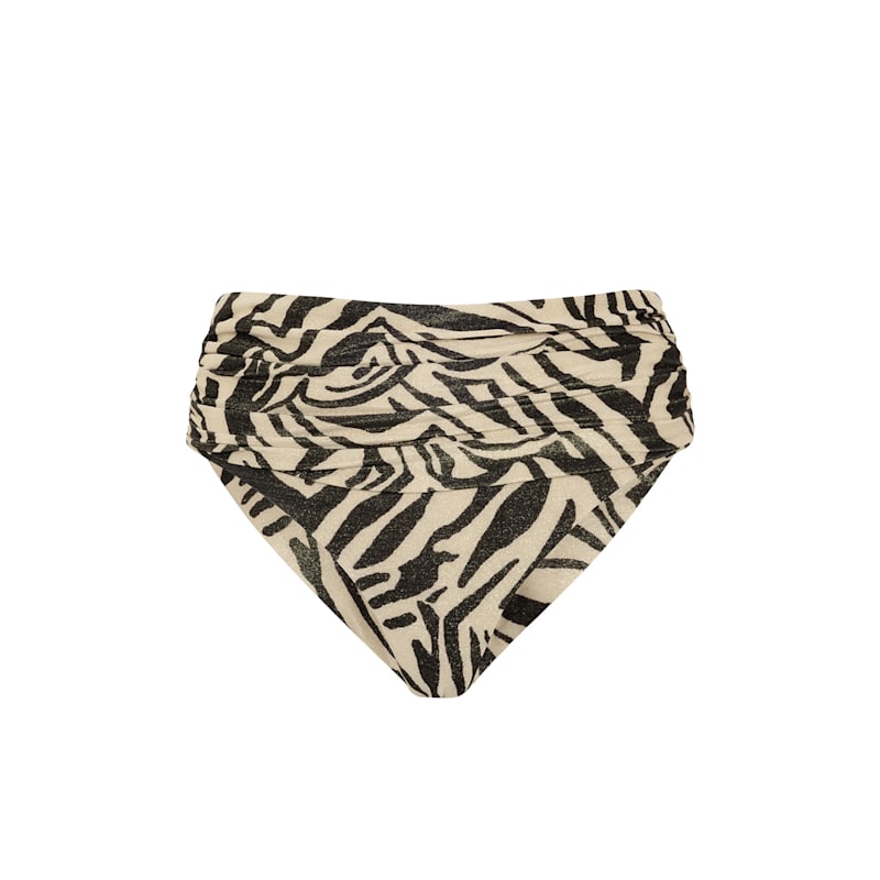 Thumbnail of Paloma High Waisted Bikini Bottoms - Animal Print image
