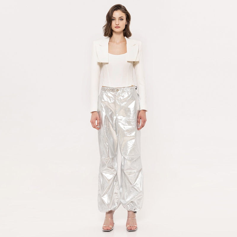 Thumbnail of Cropped Blazer White image