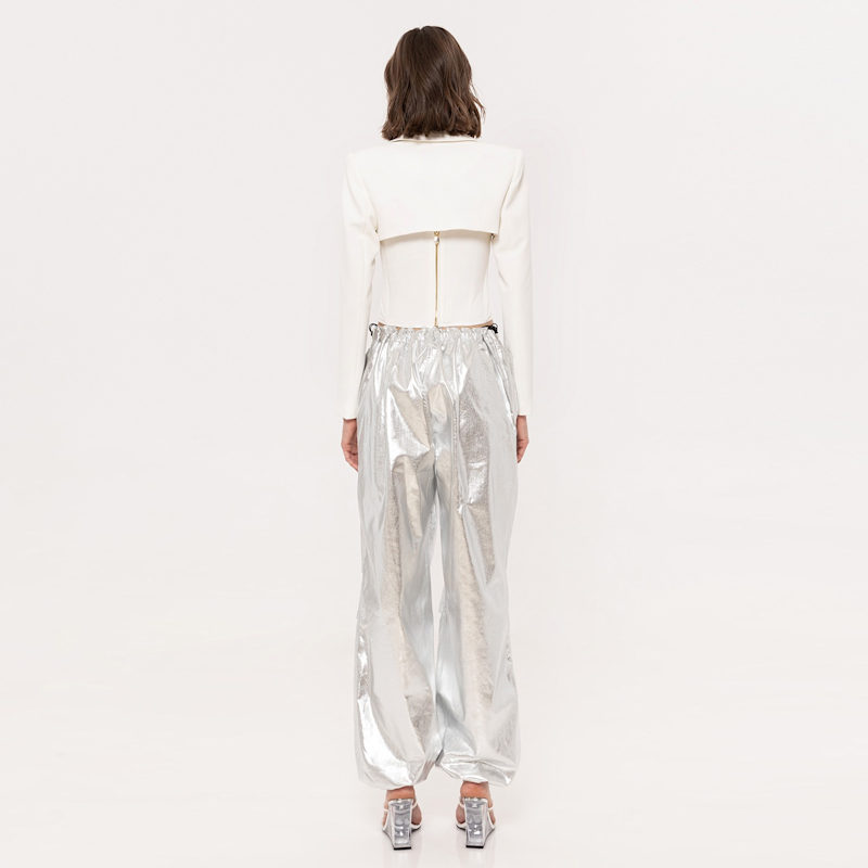 Thumbnail of Cropped Blazer White image
