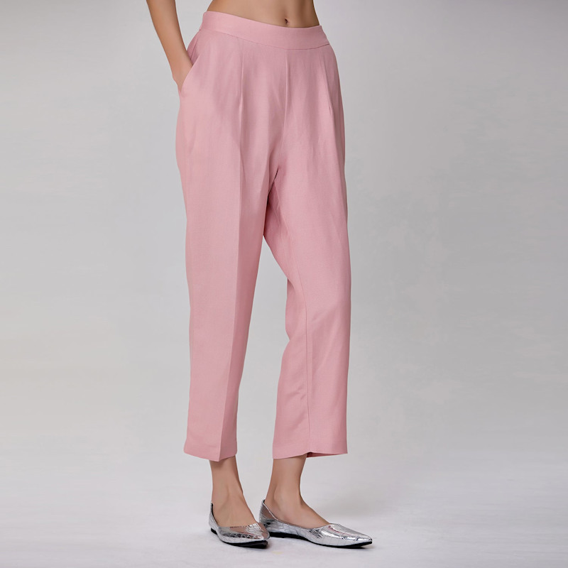 Thumbnail of Straight Linen Pants - Light Pink image