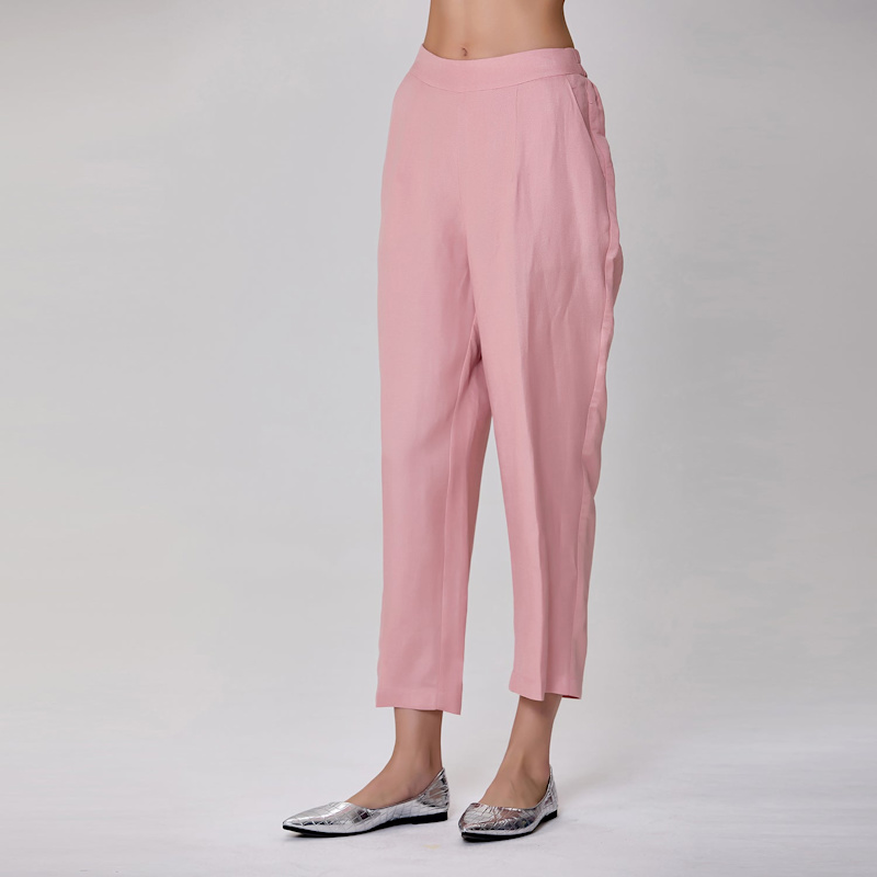 Thumbnail of Straight Linen Pants - Light Pink image