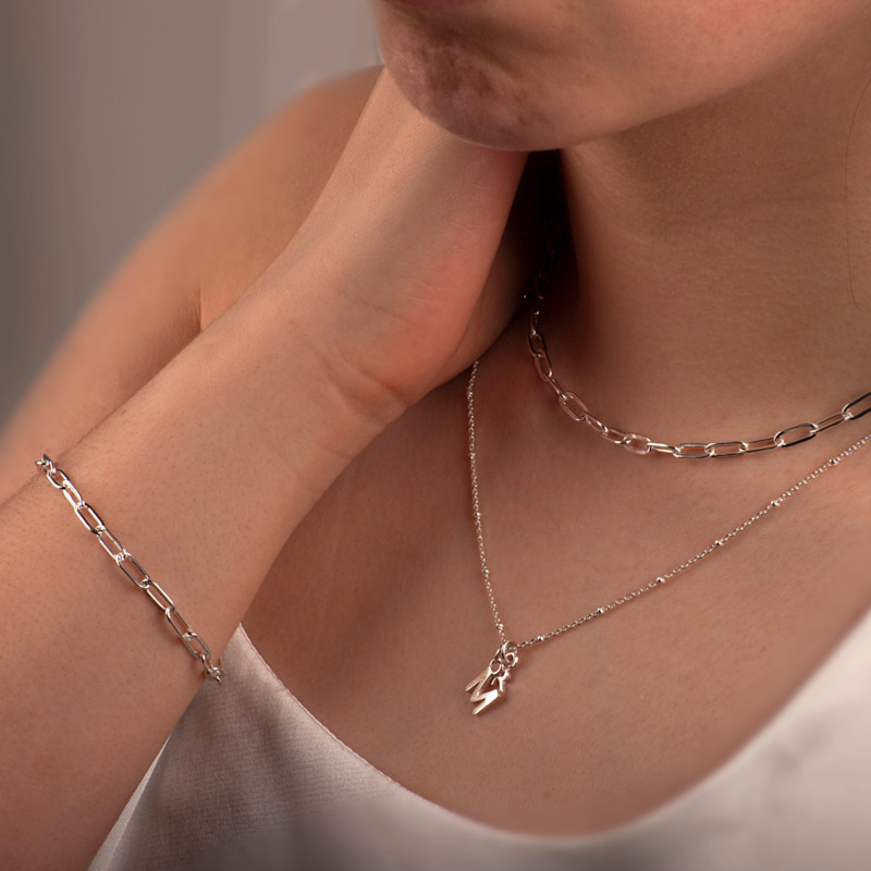 Thumbnail of Paper Clip Bracelet In Sterling Silver image
