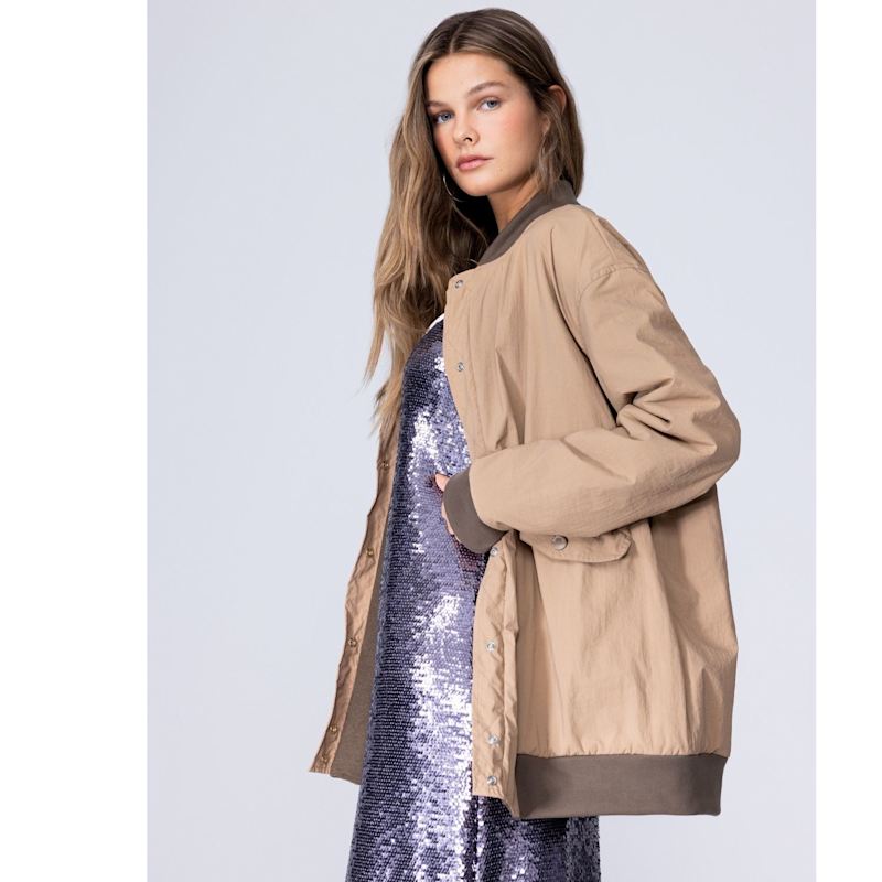 Thumbnail of Parachute Reversible Bomber - Latte Brown image