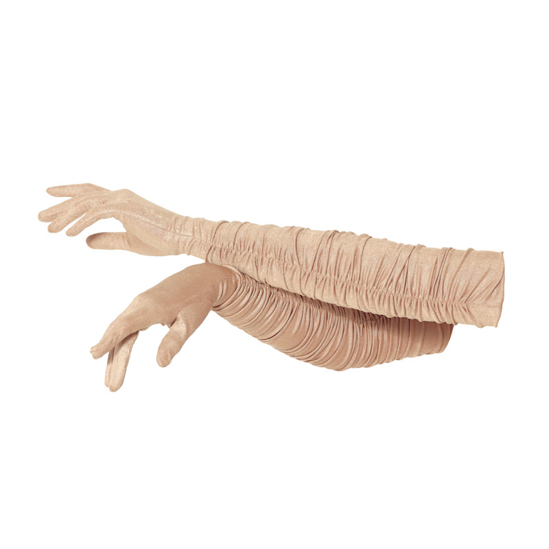 Thumbnail of Paris Gold Long Draped Gloves image