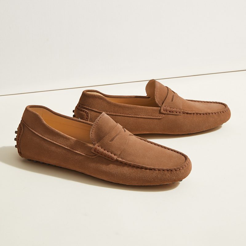 Thumbnail of Parker Driving Loafer - Brown Suede image