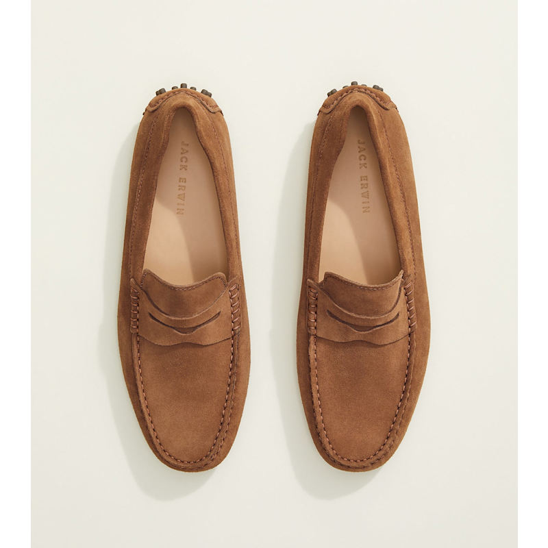 Thumbnail of Parker Driving Loafer - Navy Suede image