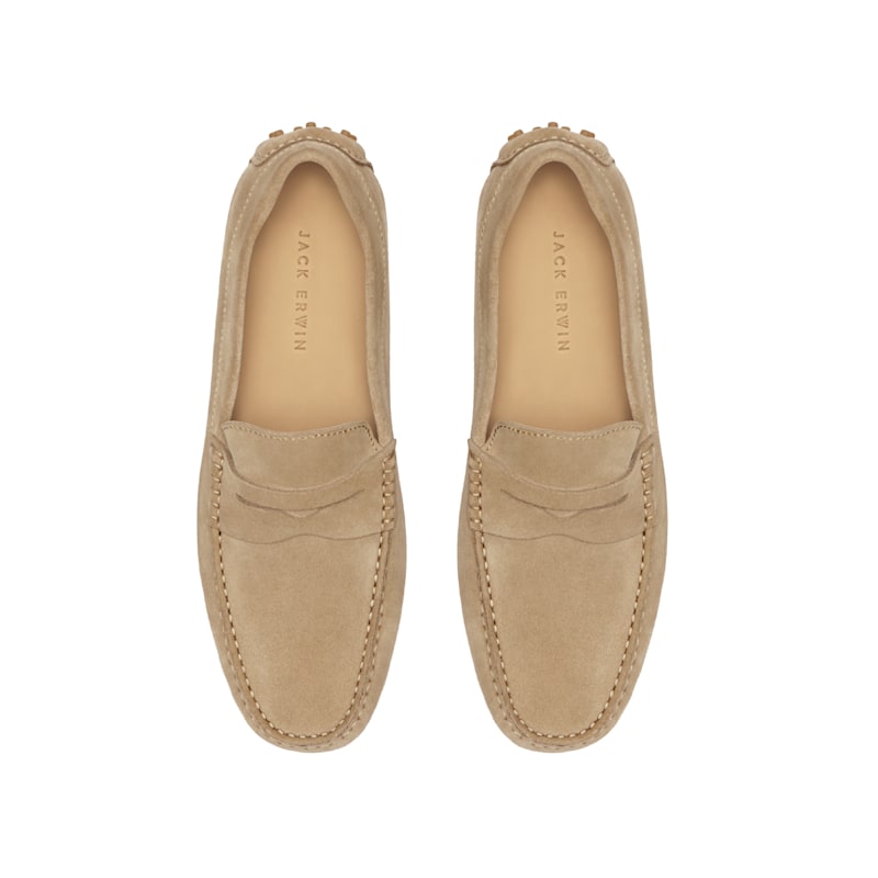 Thumbnail of Parker Driving Loafer - Navy Suede image