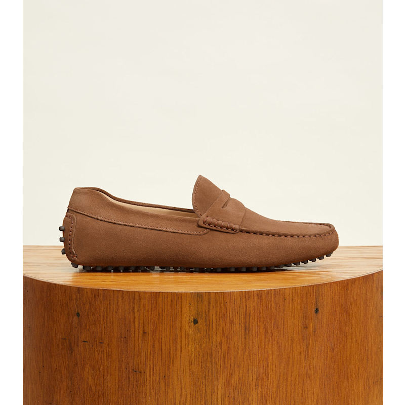 Thumbnail of Parker Driving Loafer - Navy Suede image