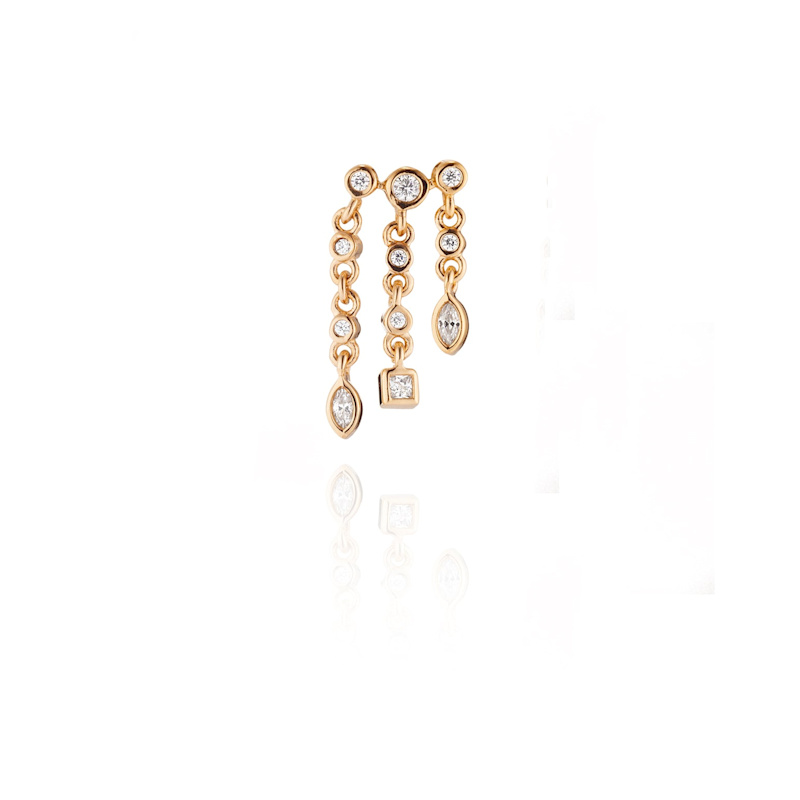 Thumbnail of Paros Illusion Earrings Silver image