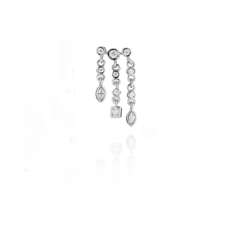 Thumbnail of Paros Illusion Earrings Silver image