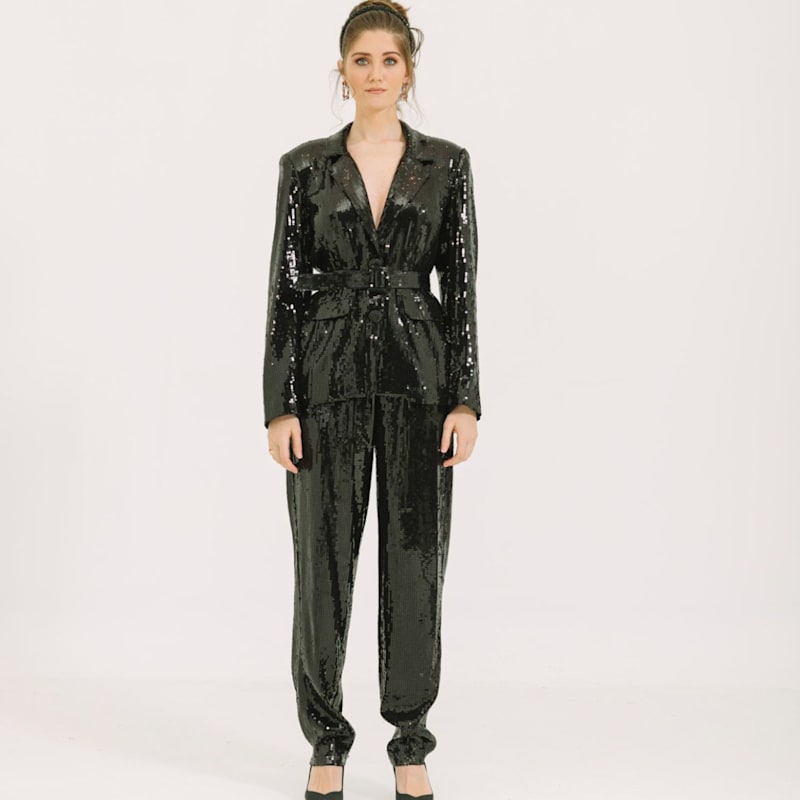Thumbnail of Party Sequin Blazer & Sequin Trouser Set image