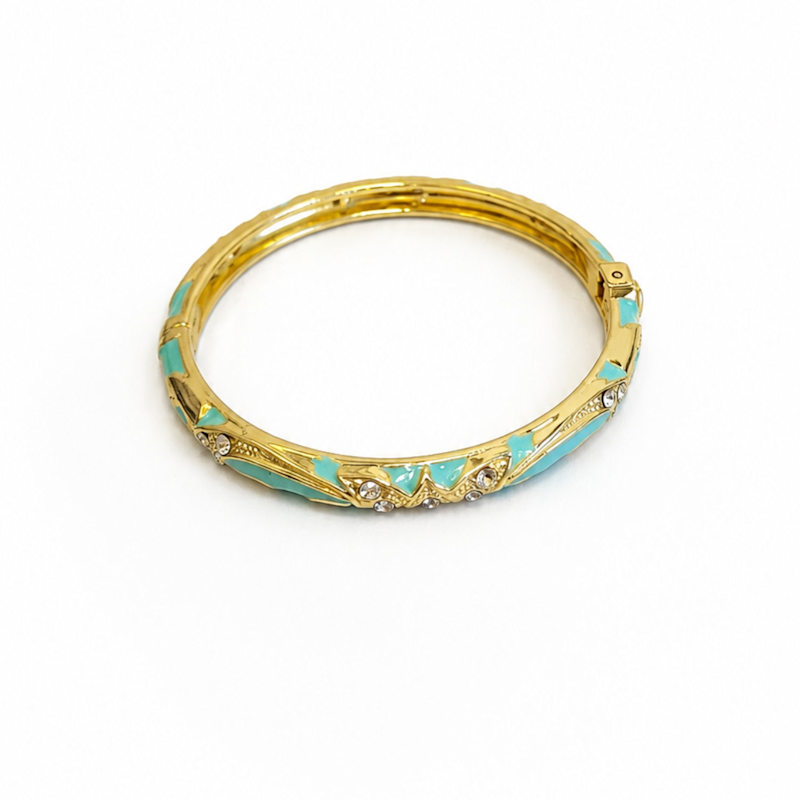 Thumbnail of Pastel Enamel Crystal Detail Bangles image
