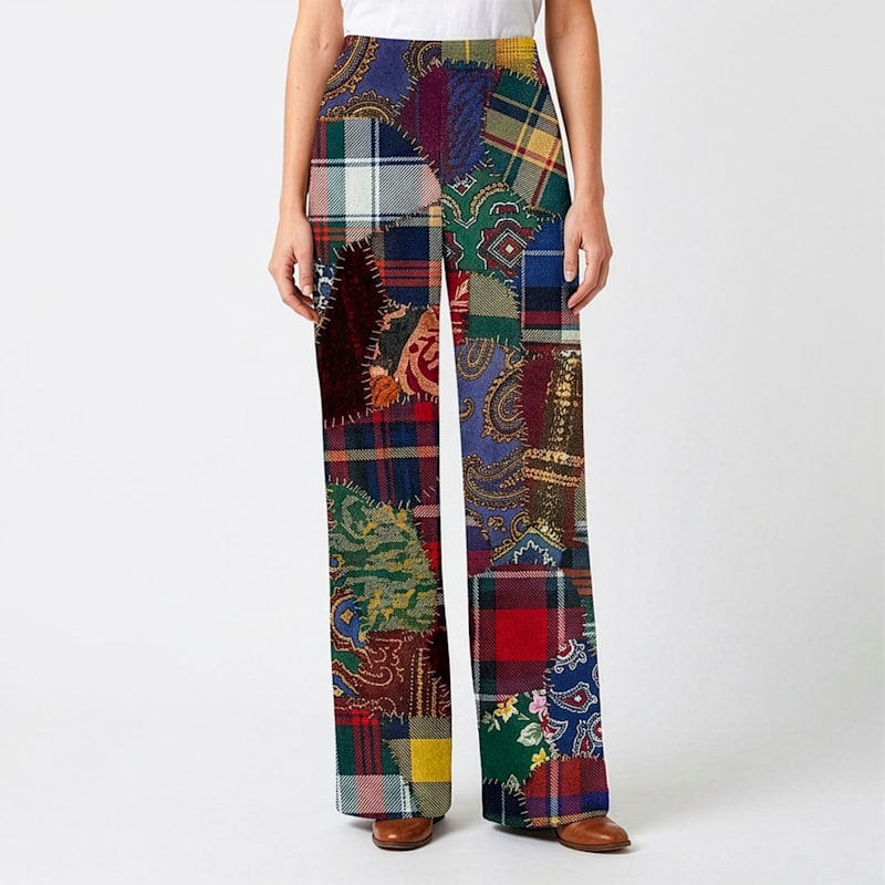 Thumbnail of Patchwork Long Loose Pants image