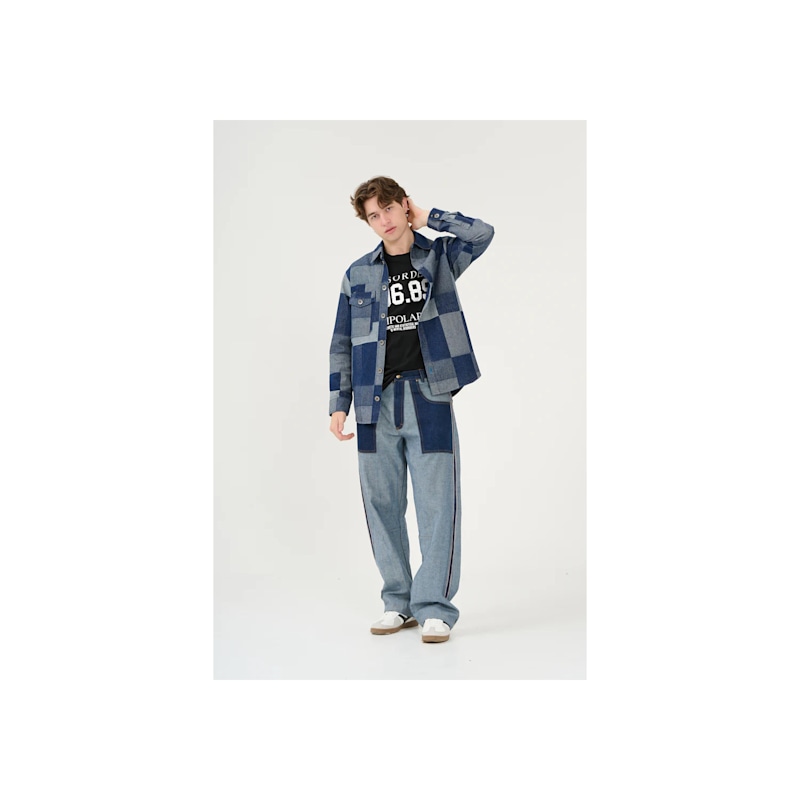 Thumbnail of Patchwork Denim Overshirt image
