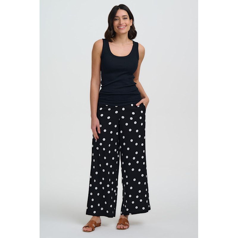 Thumbnail of Patsy Palazzo Trousers Monochrome, Polka Dot image