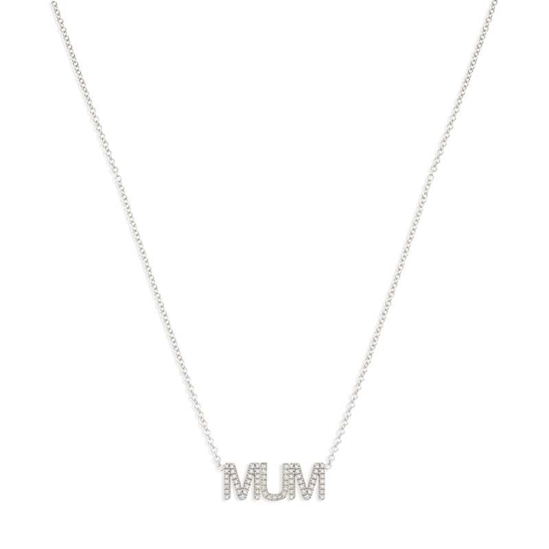 Thumbnail of Pavé Mum Necklace - Yellow Gold image