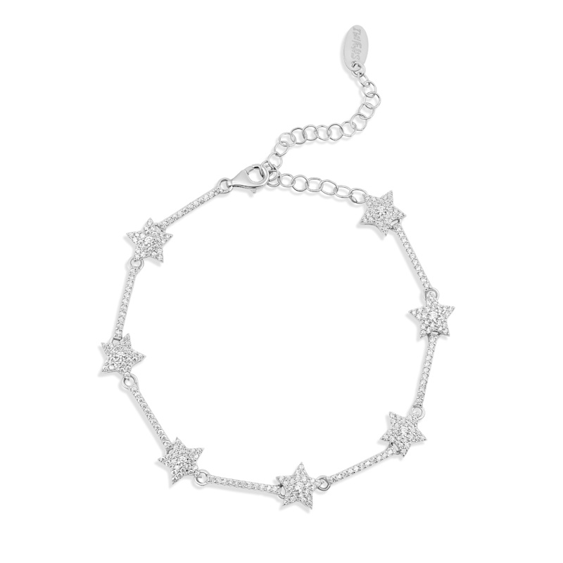 Thumbnail of Pave Star Tennis Bracelet - Silver image