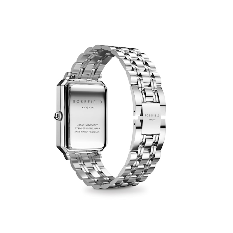 Thumbnail of Rosefield Octagon Ladies Silver Dial Stainless Steel Bracelet Watch image