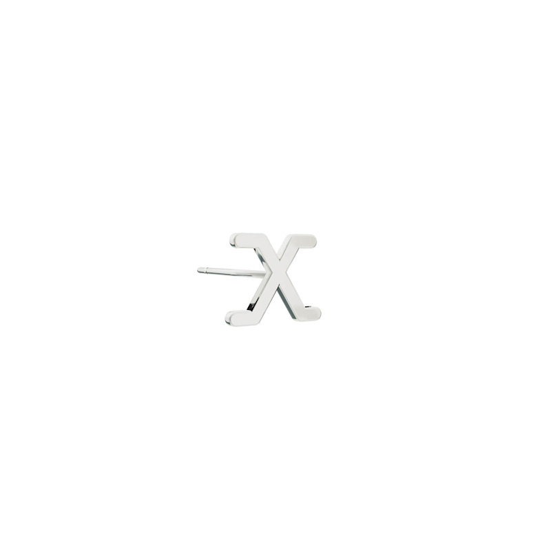 Thumbnail of Alphabet Stud Earring - Silver image