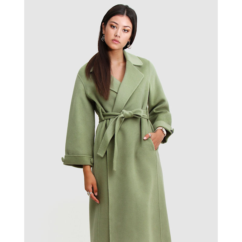 Thumbnail of Stay Wild Oversized Wool Coat - Grass image