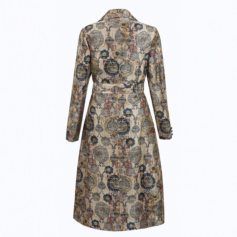 Thumbnail of Timeless Elegance - Trench Coat In Wild Silk image